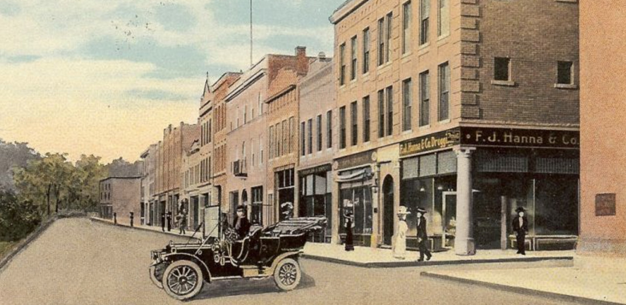 Historical photo of downtown Aliquippa